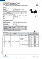 AVENTICS 520 USER GUIDE 520 SERIES: 3-WAY, SOLENOID AIR OPERATED, PLASTIC BODY, 1/8" TAPPED OR 6MM FITTINGS